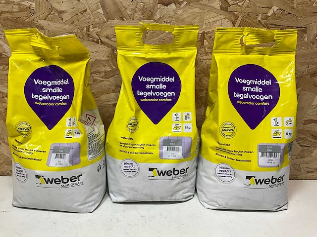 Weber voegmiddel smalle tegelvoegen (3x) - afbeelding 1 van  4