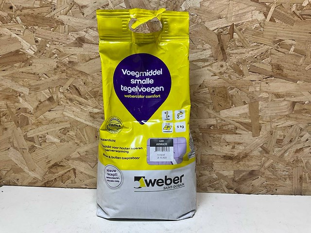Weber voegmiddel smalle tegelvoegen (5x) - afbeelding 1 van  3