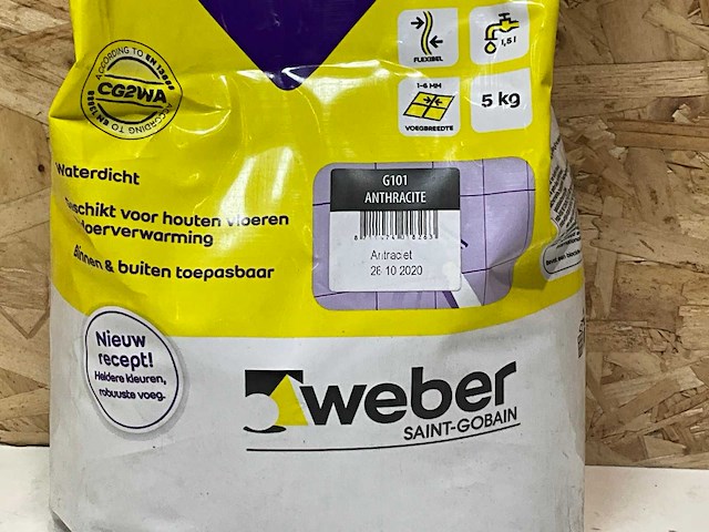 Weber voegmiddel smalle tegelvoegen (5x) - afbeelding 3 van  3