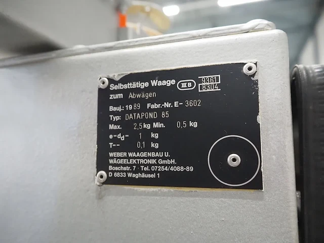 Weber waagenau u. wägeelktronik gmbh - afbeelding 6 van  16