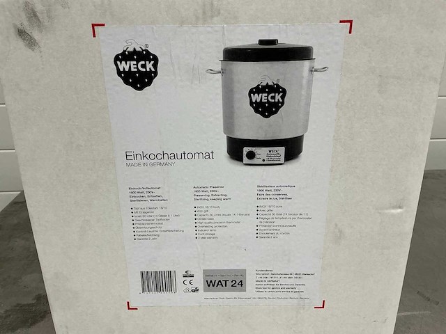 Weck elektrische weckketel inmaakketel emaille 29l - afbeelding 3 van  7