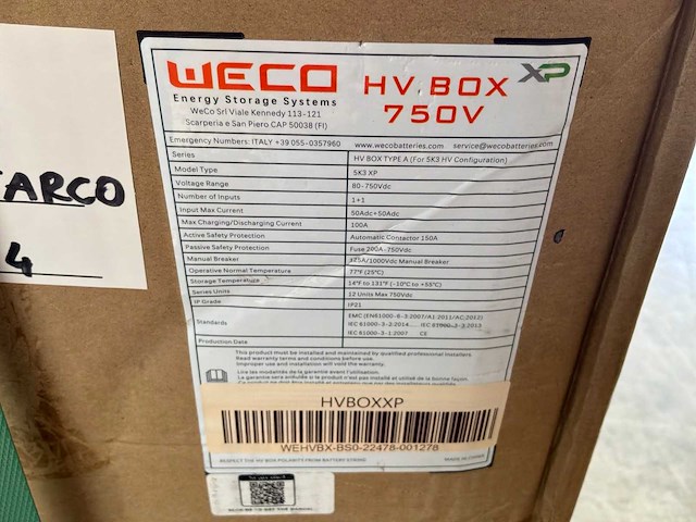 Weco 5k3 xp hv box (2x) - afbeelding 3 van  3