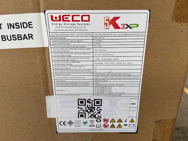 Weco 5k3 xp li-ion batterij (2x) - afbeelding 3 van  3