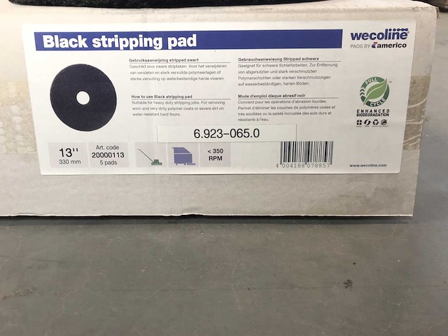 Wecoline black striping pad 13 inch (5x) - afbeelding 2 van  3