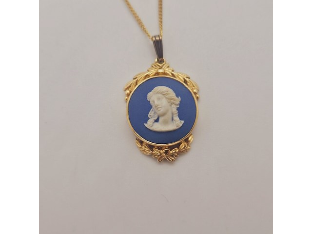 Wedgwood engelse pendant op collier - afbeelding 2 van  6