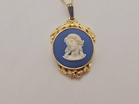 Wedgwood engelse pendant op collier - afbeelding 2 van  6