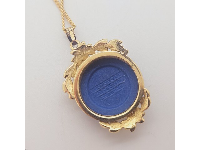 Wedgwood engelse pendant op collier - afbeelding 5 van  6