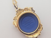 Wedgwood engelse pendant op collier - afbeelding 5 van  6