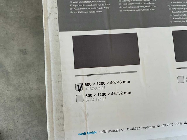 Wedi fundo primo afschotplaat (6x) - afbeelding 3 van  5
