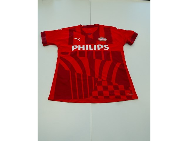 Wedstijd gedragen guus til - psv puma, rood, gesigneerd, l - afbeelding 2 van  2