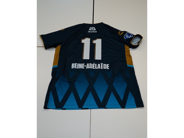 Wedstijd gedragen jeff reine - adelaide shirt - heracles almelo stanno, blauw, gesigneerd, xxl - afbeelding 1 van  2