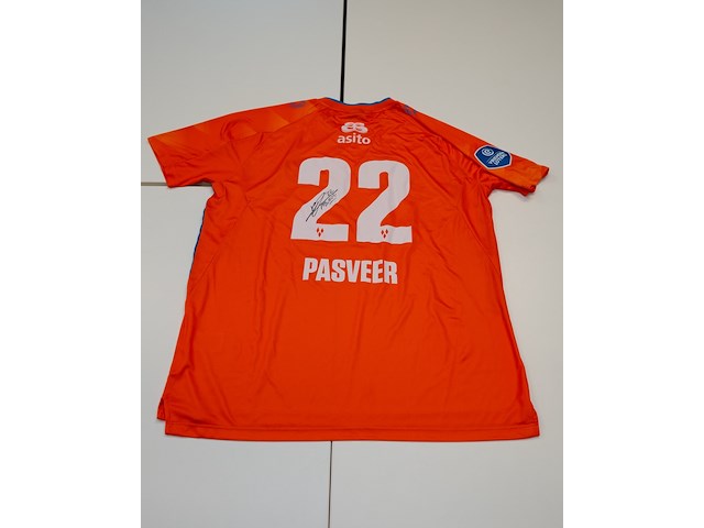 Wedstijd gedragen remko pasveer shirt - heracles almelo stanno, oranje, gesigneerd, m - afbeelding 1 van  2