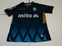 Wedstijd gedragen thomas bruns shirt - heracles almelo stanno, blauw, gesigneerd, l - afbeelding 2 van  2