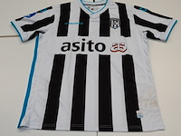 Wedstrijd gedragen ajdin hrustic shirt - heracles almelo stanno, zwart/wit, gesigneerd, xl - afbeelding 2 van  2