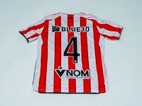 Wedstrijd gedragen bruno martins indi shirt - sparta rotterdam robey, rood/wit, gesigneerd, m