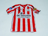 Wedstrijd gedragen bruno martins indi shirt - sparta rotterdam robey, rood/wit, gesigneerd, m - afbeelding 2 van  2