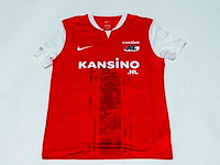 Wedstrijd gedragen dani de wit shirt - az alkmaar nike, rood/wit, gesigneerd, l - afbeelding 2 van  2