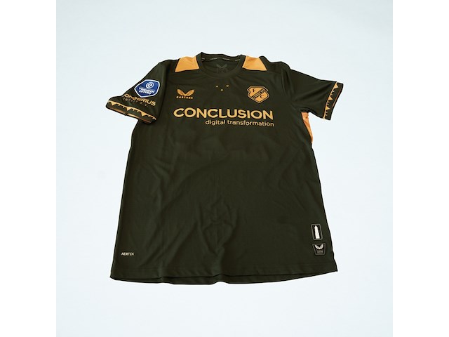 Wedstrijd gedragen dani de wit shirt - fc utrecht castore, groen, gesigneerd, m - afbeelding 2 van  2