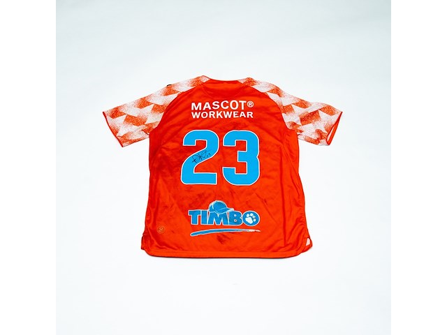 Wedstrijd gedragen dave kwakman shirt - fc volendam robey, oranje, gesigneerd, l - afbeelding 1 van  2