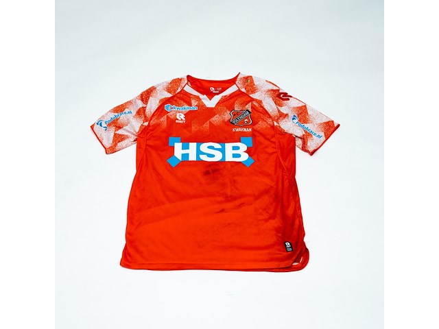 Wedstrijd gedragen dave kwakman shirt - fc volendam robey, oranje, gesigneerd, l - afbeelding 2 van  2