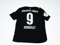 Wedstrijd gedragen franck honorat shirt - borussia mönchengladbach puma, zwart, gesigneerd, m