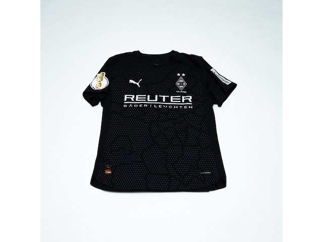 Wedstrijd gedragen franck honorat shirt - borussia mönchengladbach puma, zwart, gesigneerd, m - afbeelding 2 van  2