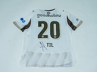 Wedstrijd gedragen guus til shirt - psv puma, wit, gesigneerd, l - afbeelding 1 van  2