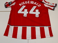 Wedstrijd gedragen jaïro riedewald shirt - sheffield united errea, rood/wit, gesigneerd, xl - afbeelding 1 van  2
