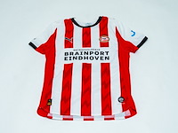 Wedstrijd gedragen joey veerman shirt - psv puma, rood/wit, gesigneerd, l - afbeelding 1 van  2