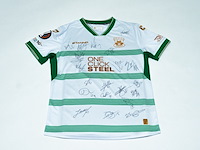 Wedstrijd gedragen joris kramer shirt - go ahead eagles stanno, groen/wit, gesigneerd, l - afbeelding 1 van  2