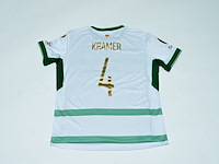 Wedstrijd gedragen joris kramer shirt - go ahead eagles stanno, groen/wit, gesigneerd, l - afbeelding 2 van  2
