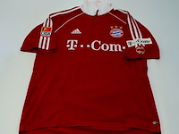 Wedstrijd gedragen mark van bommel shirt - fc bayern münchen adidas, rood, gesigneerd, l - afbeelding 2 van  2
