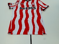 Wedstrijd gedragen million manhoef shirt - stoke city macron, rood/wit, gesigneerd, m - afbeelding 1 van  2
