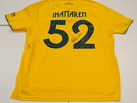 Wedstrijd gedragen mohammed ihattaren shirt - fortuna sittard robey, geel/grijs, gesigneerd, xl - afbeelding 1 van  2