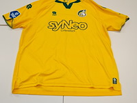 Wedstrijd gedragen mohammed ihattaren shirt - fortuna sittard robey, geel/grijs, gesigneerd, xl - afbeelding 2 van  2