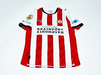 Wedstrijd gedragen myron boadu shirt - psv puma, rood/wit, gesigneerd, l - afbeelding 2 van  2