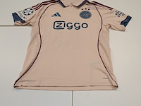Wedstrijd gedragen oscar gloukh shirt - ajax adidas, crème, gesigneerd, m - afbeelding 2 van  2