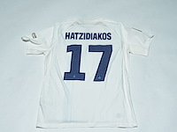 Wedstrijd gedragen pantelis hatzidiakos shirt - griekenland nike, wit, gesigneerd, l