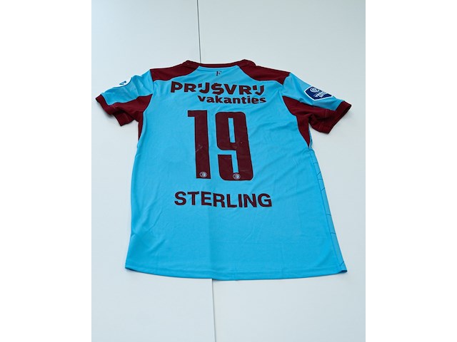 Wedstrijd gedragen raheem sterling-feyenoord, gastore, blauw/rood, gesigneerd, s - afbeelding 1 van  2
