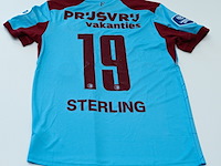 Wedstrijd gedragen raheem sterling-feyenoord, gastore, blauw/rood, gesigneerd, s - afbeelding 1 van  2