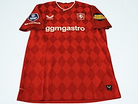Wedstrijd gedragen ricky van wolfswinkel shirt - fc twente castore, rood, gesigneerd, l - afbeelding 2 van  2