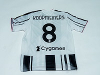 Wedstrijd gedragen teun koopmeiners shirt – juventus adidas, zwart/wit, gesigneerd, l