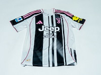 Wedstrijd gedragen teun koopmeiners shirt – juventus adidas, zwart/wit, gesigneerd, l - afbeelding 2 van  2