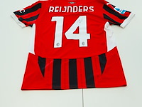 Wedstrijd gedragen tijjani reijnders - ac milan puma, rood/zwart, gesigneerd, m - afbeelding 1 van  2
