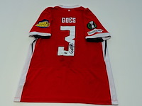 Wedstrijd gedragen wouter goes shirt - az alkmaar nike, rood, gesigneerd, l - afbeelding 1 van  2