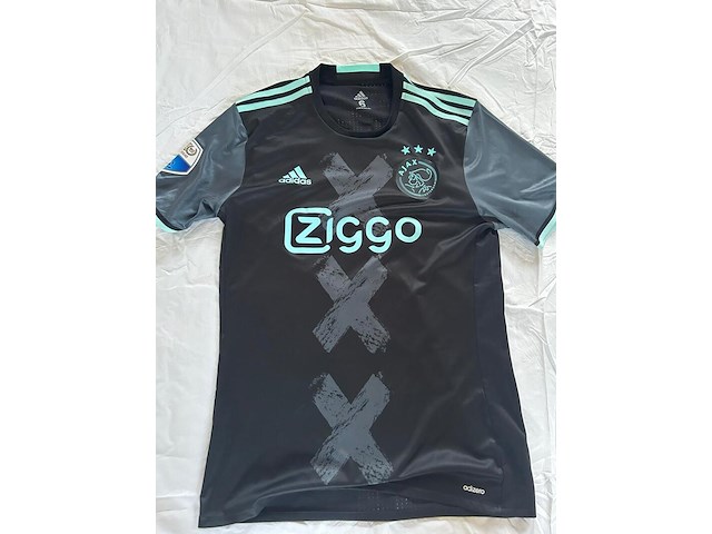 Wedstrijdshirt hakim ziyech, adidas, zwart/turquoise, m - afbeelding 2 van  2
