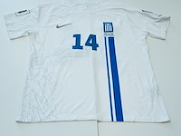 Wedstrijdshirt vangelis pavlidis griekse nationale elftalshirt nike, wit/blauw - afbeelding 2 van  2