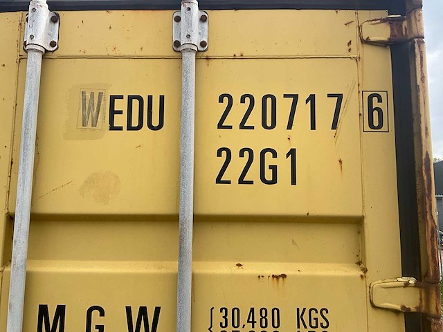 Wedu - 20 ft - opslagcontainer / zeecontainer - afbeelding 2 van  2