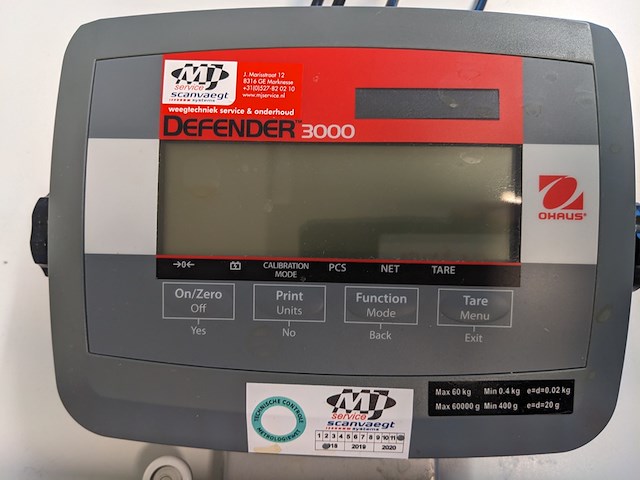 Weegschaal 60kg, ohaus, defender 3000, 2018 - afbeelding 4 van  5