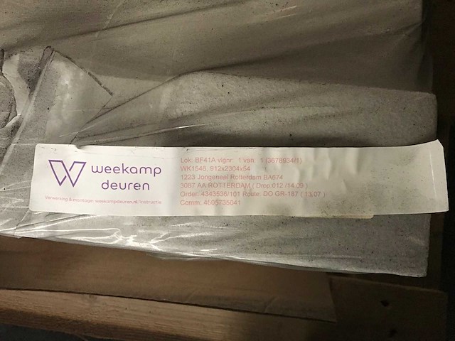 Weekamp - w1546 - buitendeur 2304x912mm - afbeelding 5 van  5